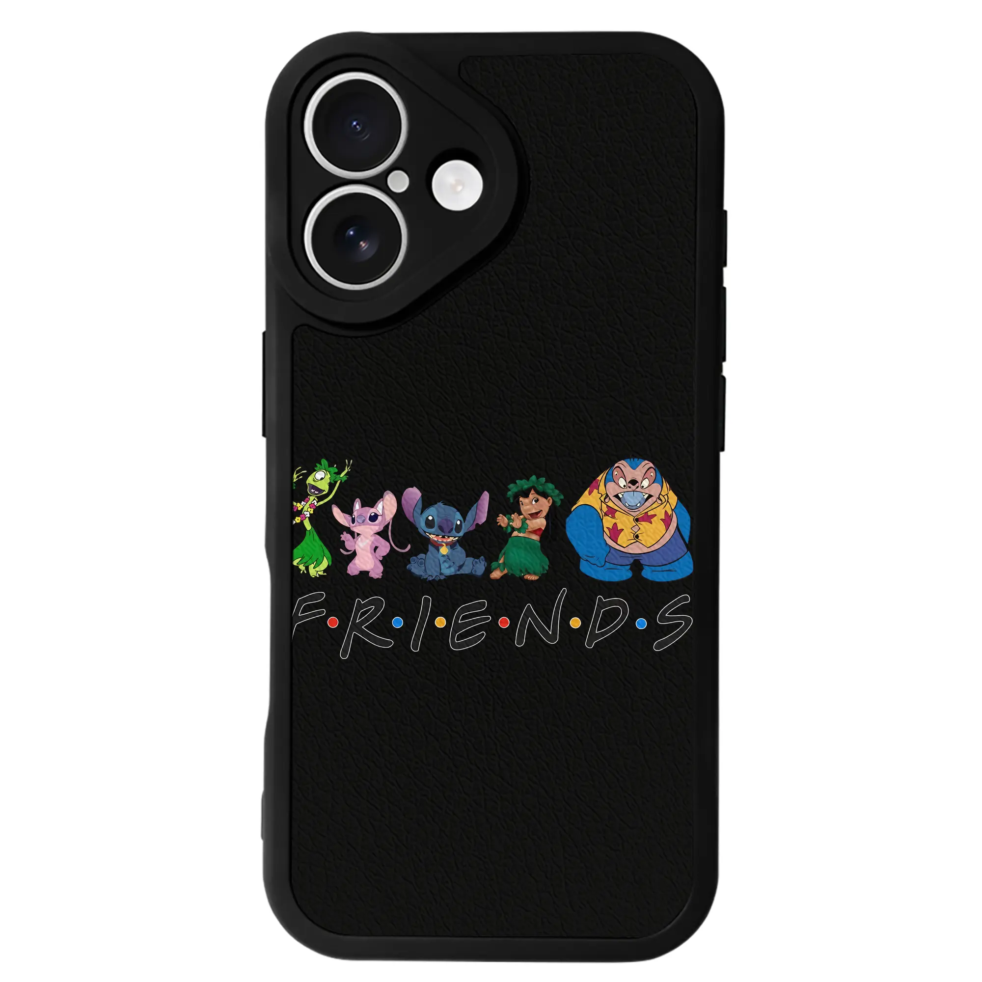 リロ＆スティッチ グッズ ジャンバ博士 - IPhone 16シリーズ対応 ・ シリコンスマホケース ・ レザー調 ・ 高精度フィット ・ 耐衝撃 ・ ワイヤレス充電対応 ・ 精密カット